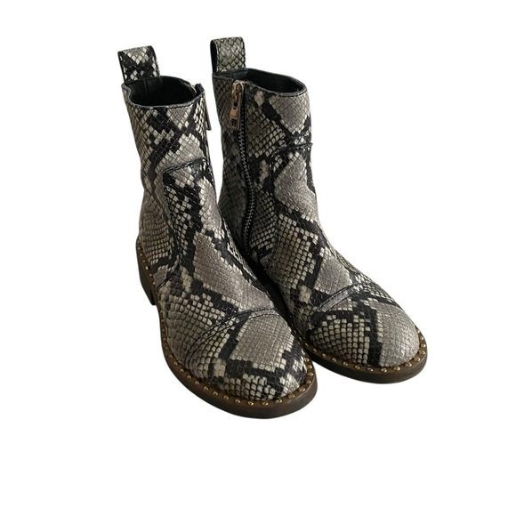 Zadig & Voltaire Snake Print Ankle  Empress Wild Ankle Boot  Women Size 6 - Picture 3 of 9